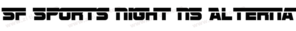 SF Sports Night NS Alternate字体转换